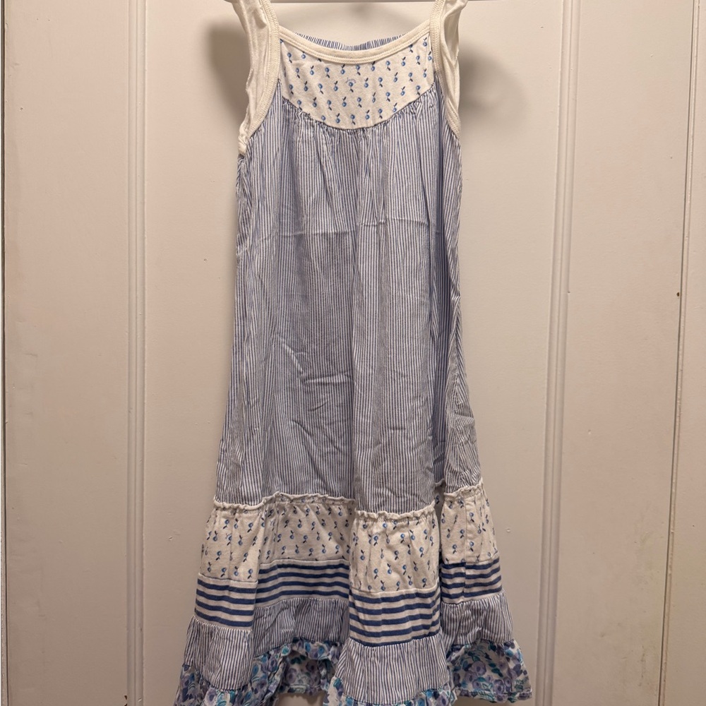 Naartjie Blue and White Striped Dress